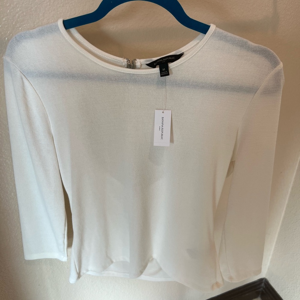 NWT Banana Republic 3/4 sleeve tee